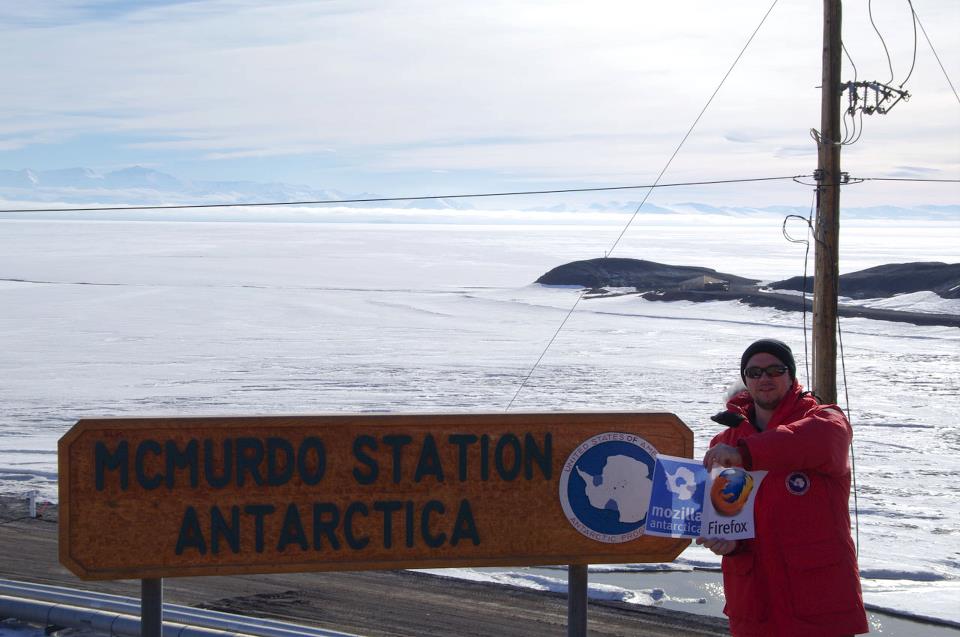 В Антарктиде появились пользователи Firefox