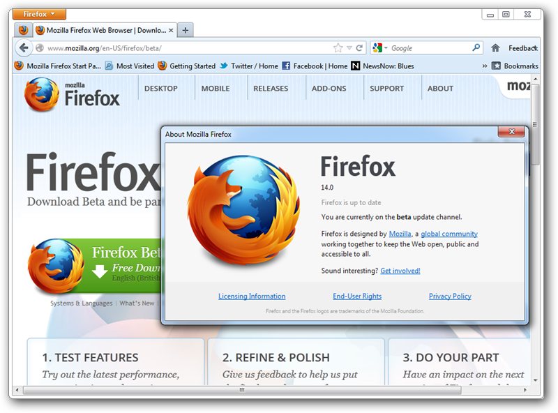 Firefox 14: HTTPS-поиск Google, активация плагинов по требованию