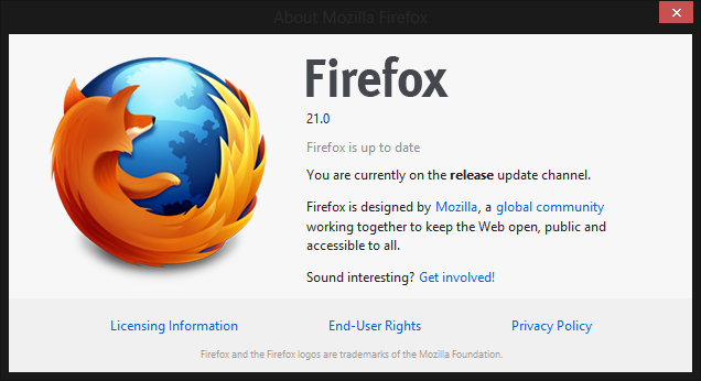 Firefox 21: улучшение DNT, помощь в ускорении браузера…