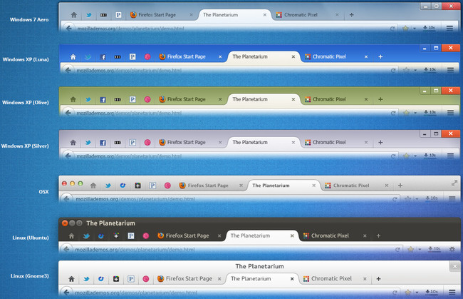 В Firefox 25 появится новый дизайн. Унификация UI