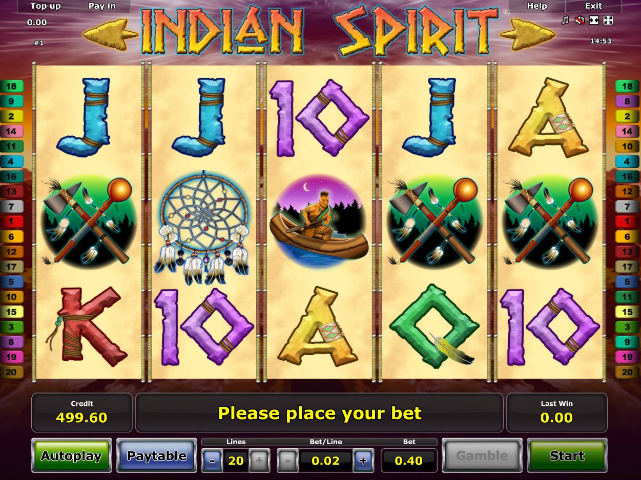 Игровые автоматы Вулкан: Indian Spirit