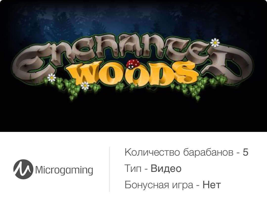 Основные характеристики игры Enchanted Woods из казино Вулкан Платинум