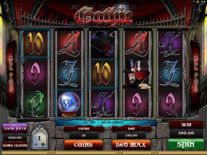 Игровой автомат Gothic от Вулкан