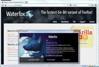 Waterfox 10.0 – веб-обозреватель, созданный на базе Firefox для пользователей 64 битов