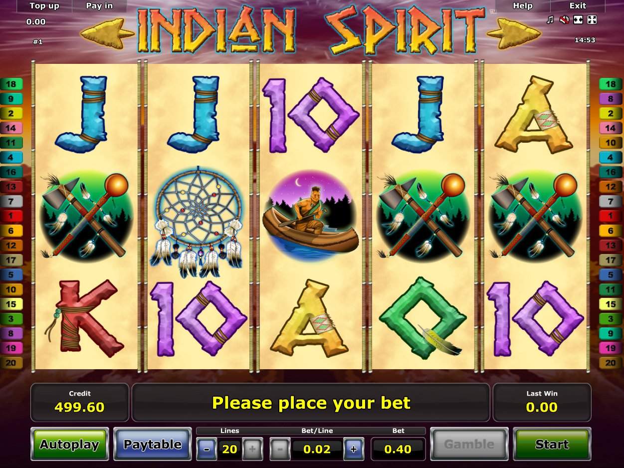 Игровые автоматы Вулкан: Indian Spirit